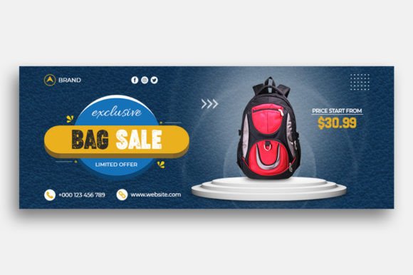 Bag Sale Facebook Cover Template