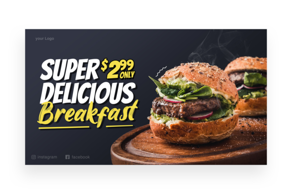 Breakfast Template - Twitter Post
