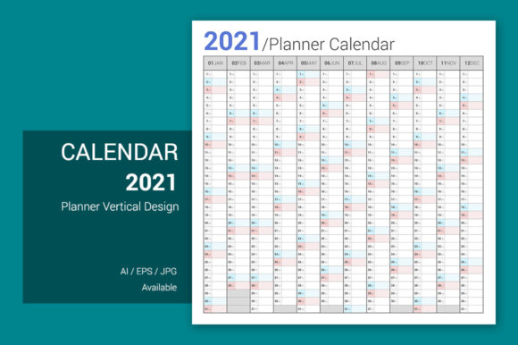 Calendar 2021 Planner Simple Style