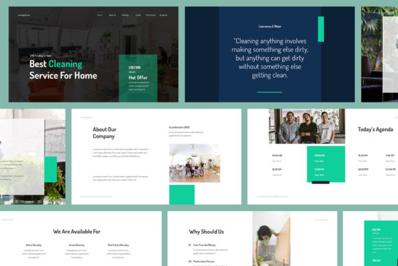 Cleaning Service Google Slides: A Modern Template for Your Business