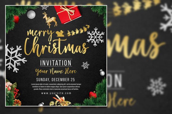Create Festive Christmas Square Flyers and Posters
