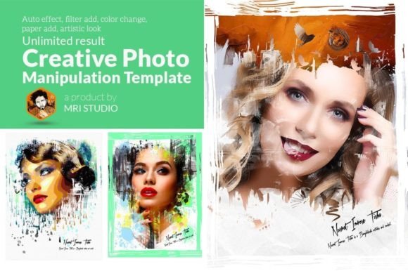 Creative Photo Manipulation Template for Artistic Design