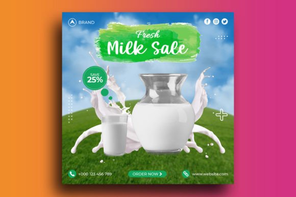 Design a Standout Milk Sale Social Media Post