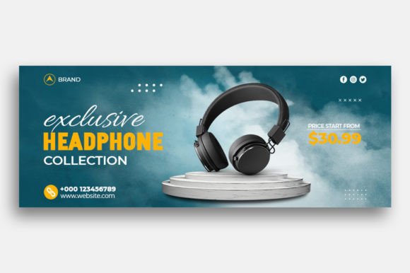 HeadPhone Sale Facebook Cover