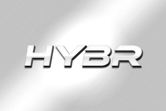 Hybr - 3D Text Style Effect PSD for Bold Designs
