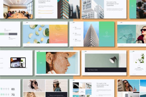 Linked Minimal & Simple Google Slides: A Modern Template