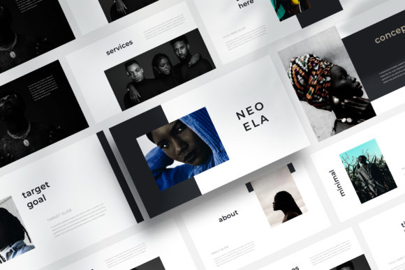 NEOELA: A Minimal Media Presentation Template
