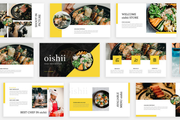 Oishii - Google Slide Template: A Modern Presentation Solution
