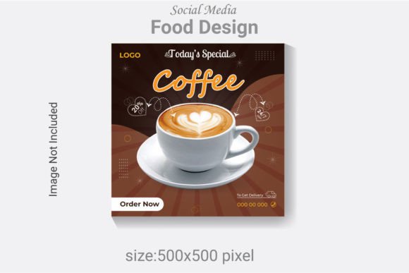 Professional Social Media Post Design Template for Menus